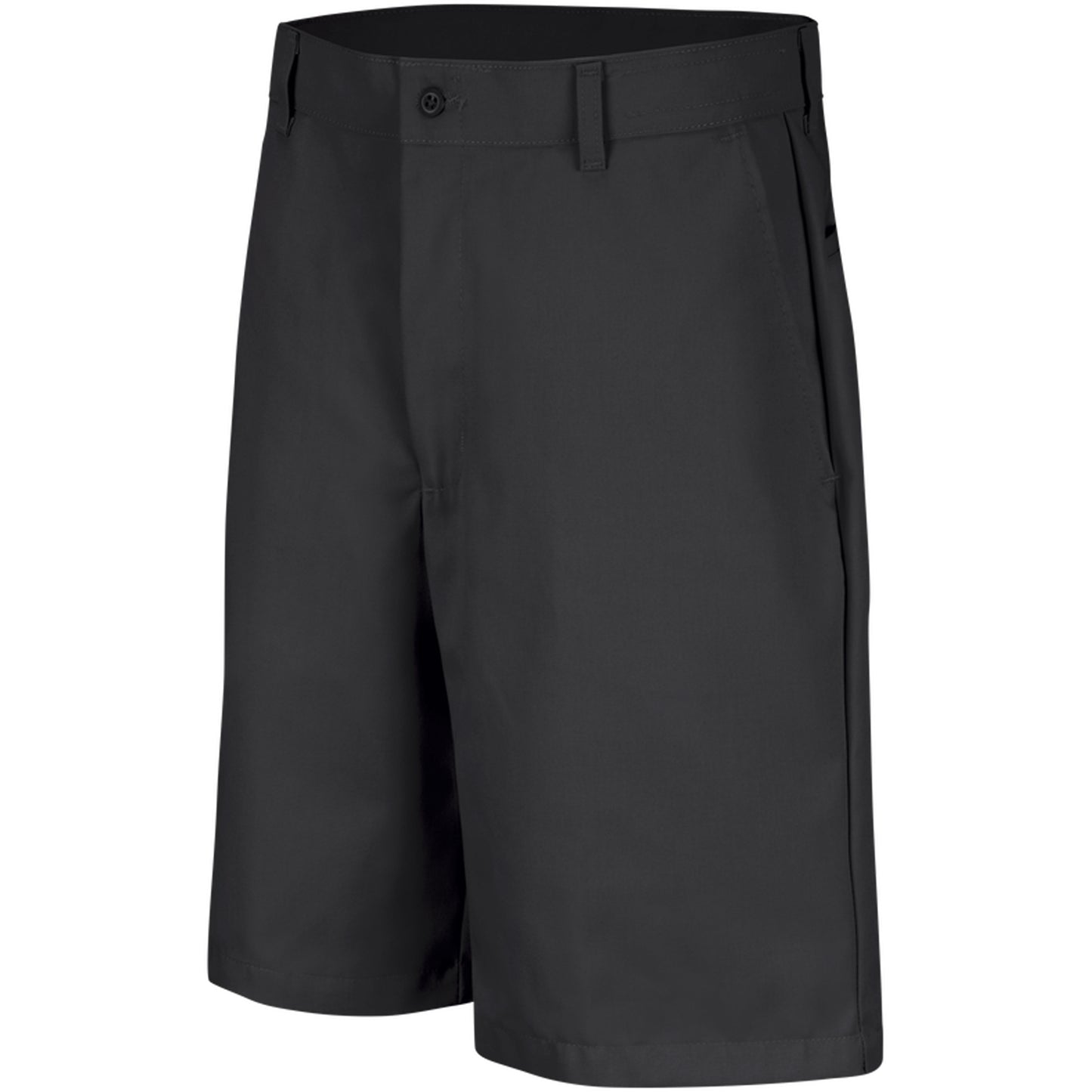 Red Kap Men's Plain Front Shorts, Black, 42, Clearance - Basics Clothing Store