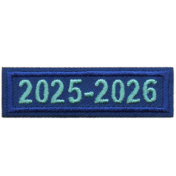 2025-2026 Blue Year Bar Patch Iron On