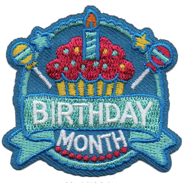 Birthday Month Patch New! Iron On
