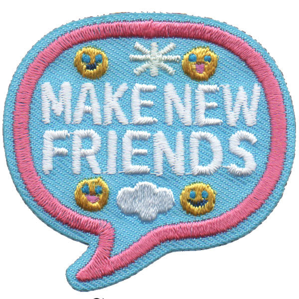 Make New Friends Patch Iron On