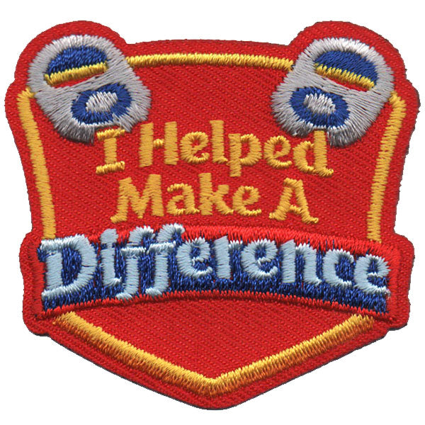 I Helped Make a Difference Patch - 7483