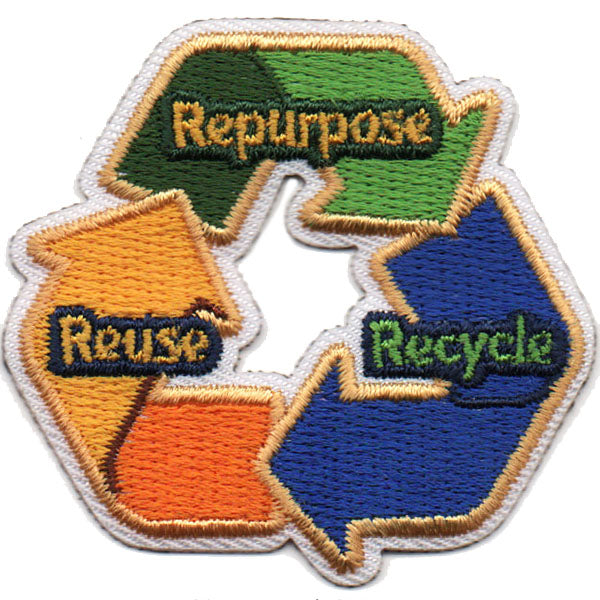 Repurpose Recycle Reuse Patch - Basics Clothing Store