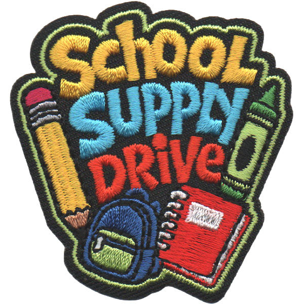School Supplies Drive Patch