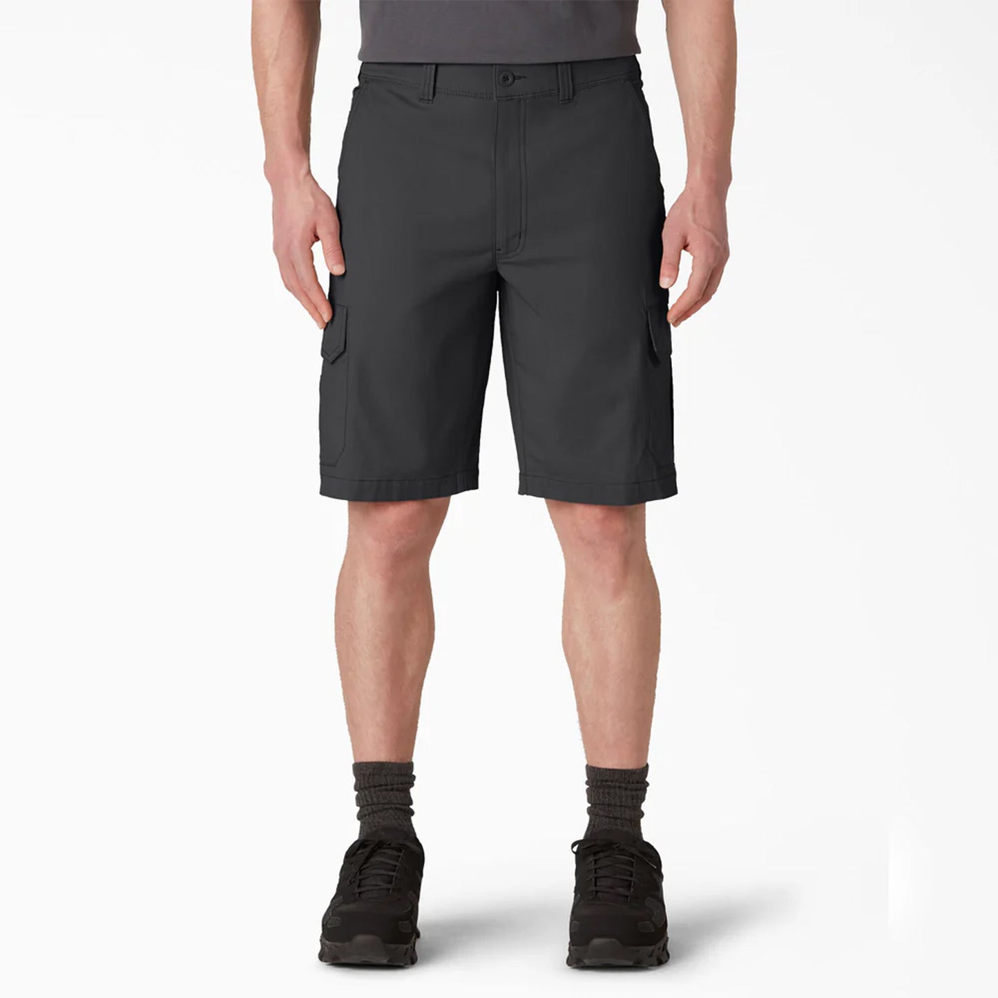 Dickies 11" FLEX Cooling Regular Fit Utility Shorts, Black, 38W, Clearance - Basics Clothing Store