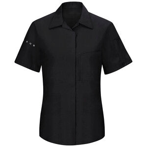 Lexus Women's Short Sleeve Technician Shirt - Black / Charcoal - SY41LX