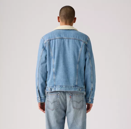 Levi's® Type 3 Sherpa Trucker Jacket - Light Stonewash Sherpa-16365-0287