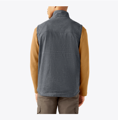 Dickies MENS WAXED VEST-A85XD-0CH(CHARCOAL)