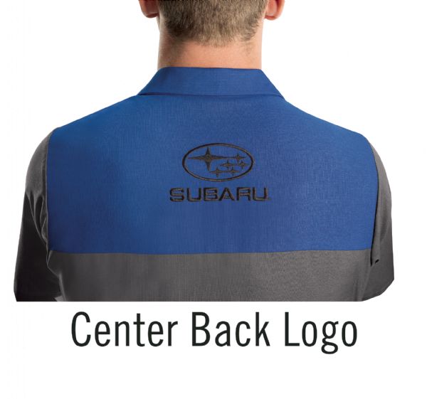 Subaru Short Sleeve Technician Shirt - Royal Blue / Charcoal