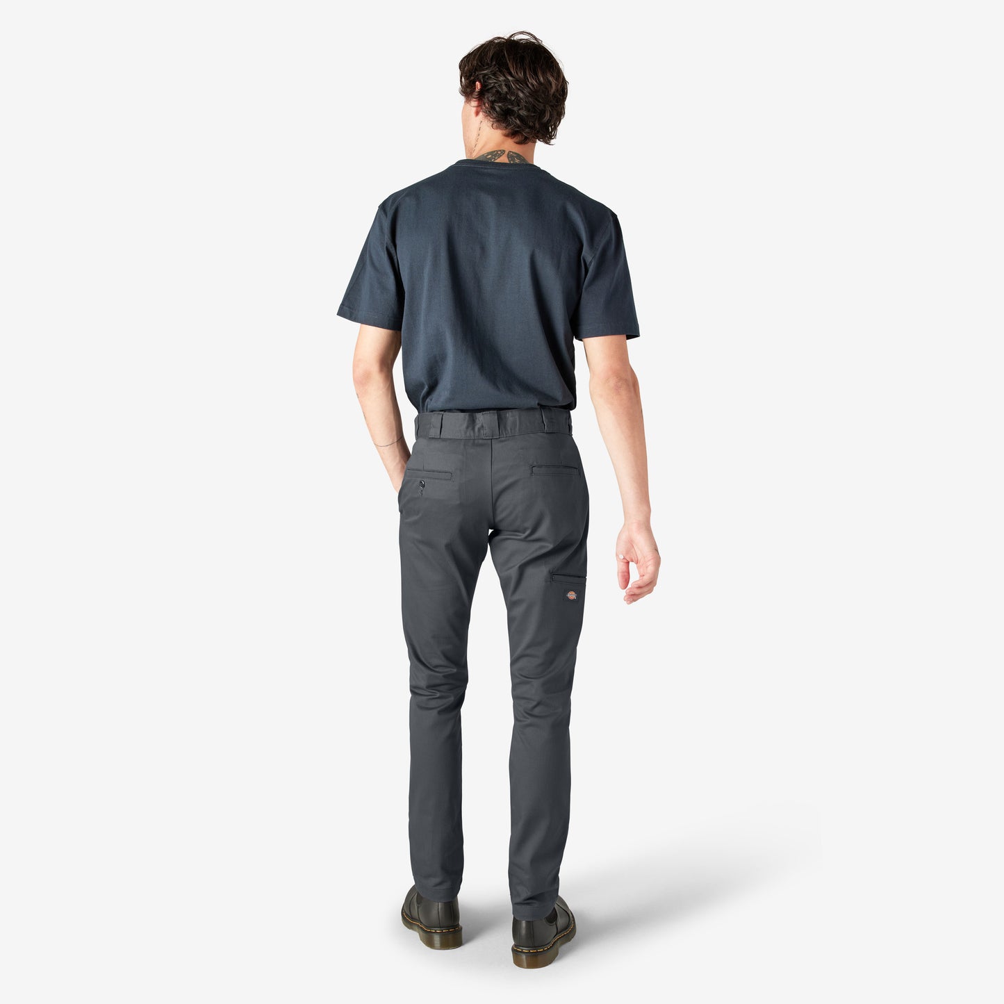 Dickies Skinny Fit Double Knee Work Pants - Charcoal Gray