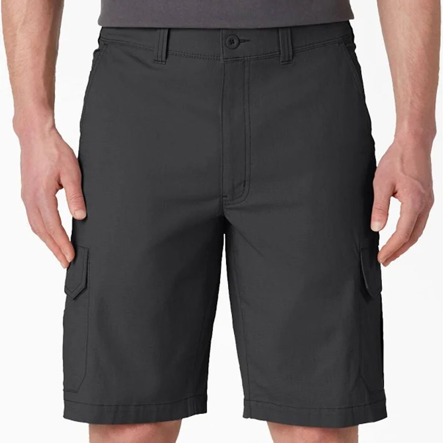 Dickies 13" Two Tone Cargo Work Shorts, Black, 31W, Clearance