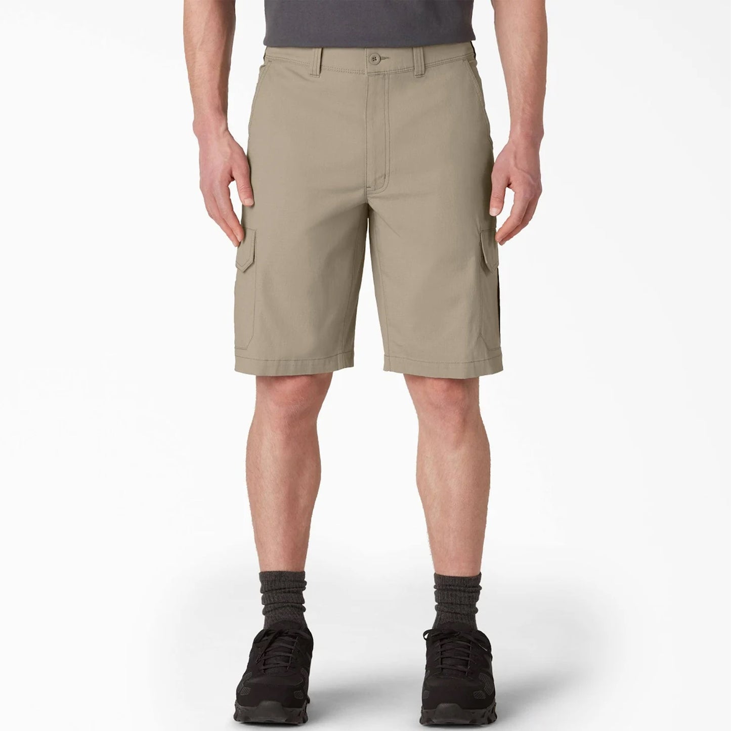 Dickies 13" Two Tone Cargo Work Shorts, Khaki, 48W, Clearance - Basics Clothing Store