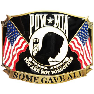BUCKLE-POW*MIA,GAVE ALL - B0131