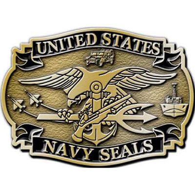 BUCKLE-USN,SEALS B0122