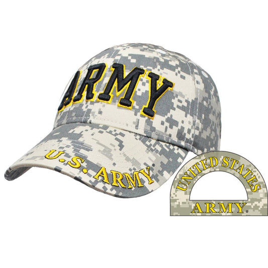 Eagle Emblems Cap-Army Letters Camo