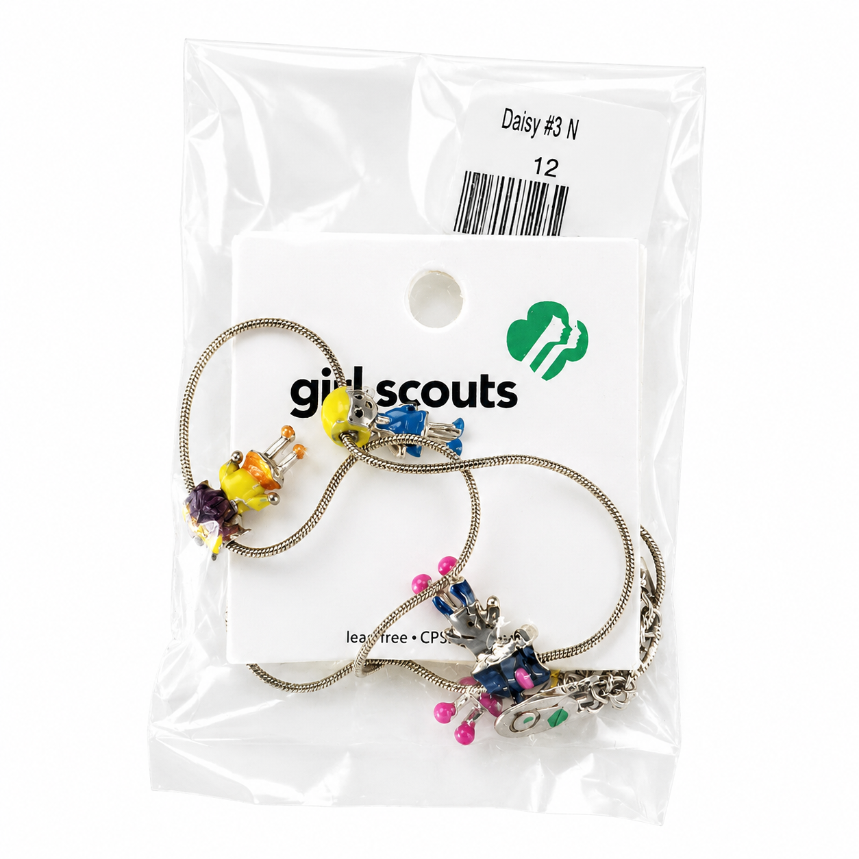 Girls Scout Elf and Friends Necklace