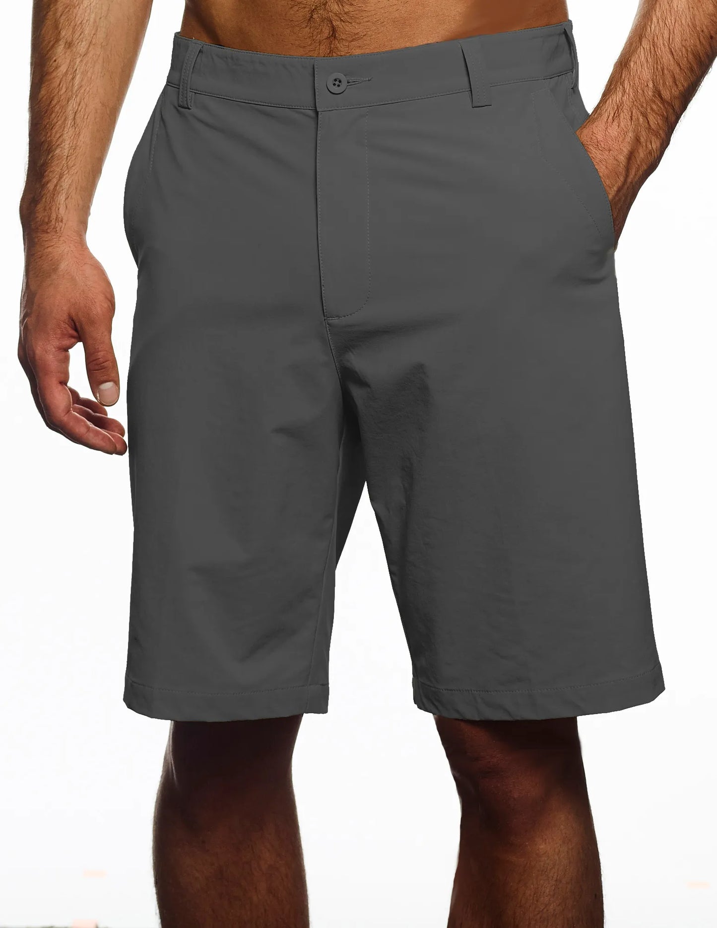 Pro Celebrity Men's Omni Pro Shorts, Graphite, 34W (Clearance)
