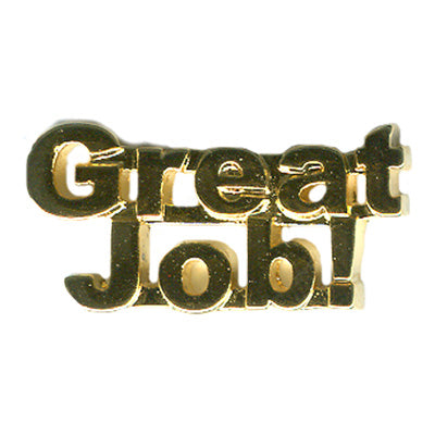 Great Job! Pin