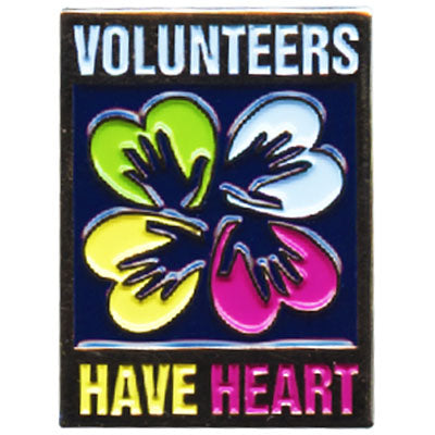 Volunteers Have Heart Pin