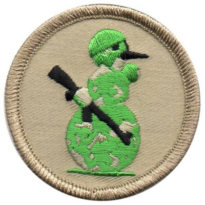 Parche de patrulla de muñeco de nieve de camuflaje