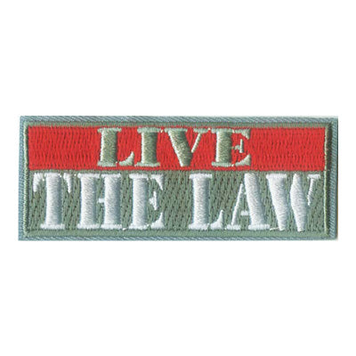 12 Pieces-Live The Law Patch-Free shipping