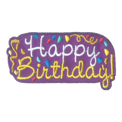 12 Pieces-Happy Birthday Patch-Free shipping
