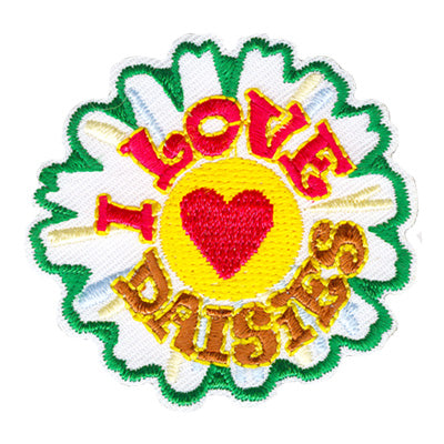 12 Pieces-I Love Daisies Patch-Free shipping