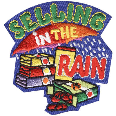 Vendiendo en el parche de lluvia