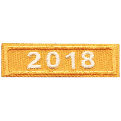 2018 Gold Year Bar Patch
