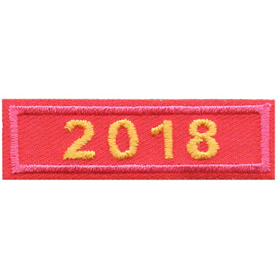 2018 Pink Year Bar Patch