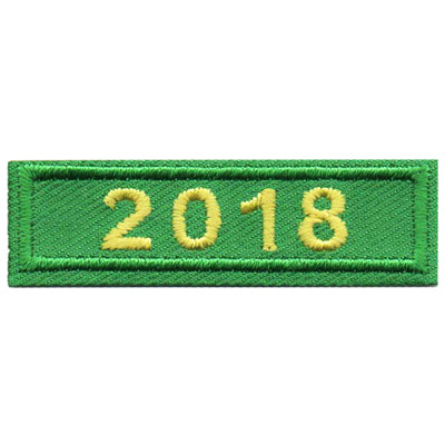2018 Green Year Bar Patch