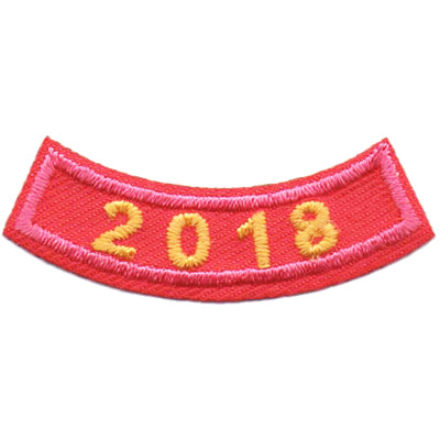 2018 Pink Year Rocker Patch
