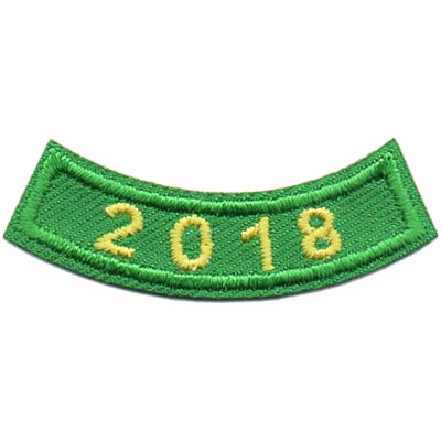 2018 Green Year Rocker Patch