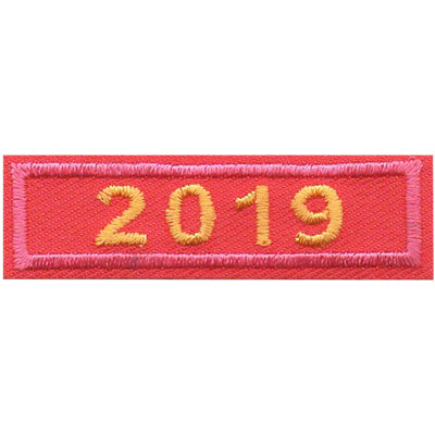2019 Pink Year Bar Patch