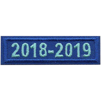 2018-2019 Blue Year Bar Patch