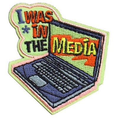 12 Pieces-I Was In The Media Patch-Free shipping