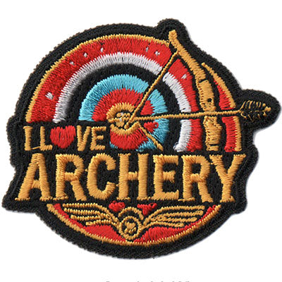 I Love Archery Patch