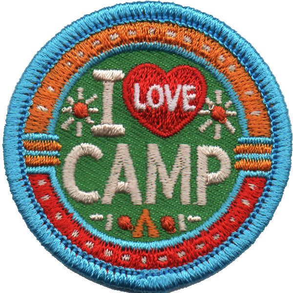 I Love Camp Patch