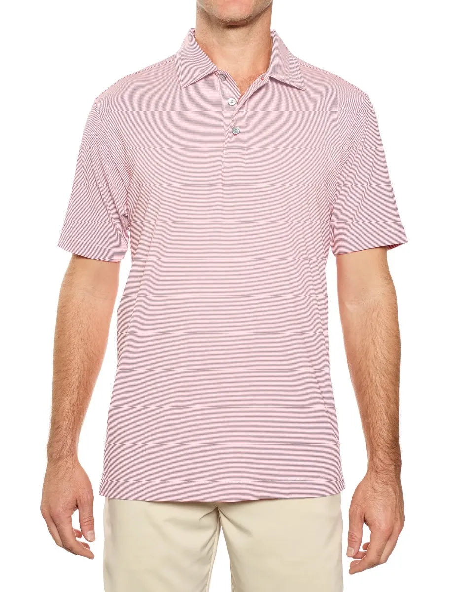 Pro Celebrity Men's Windsor Mini-Feeder Stripe Polo Shirt