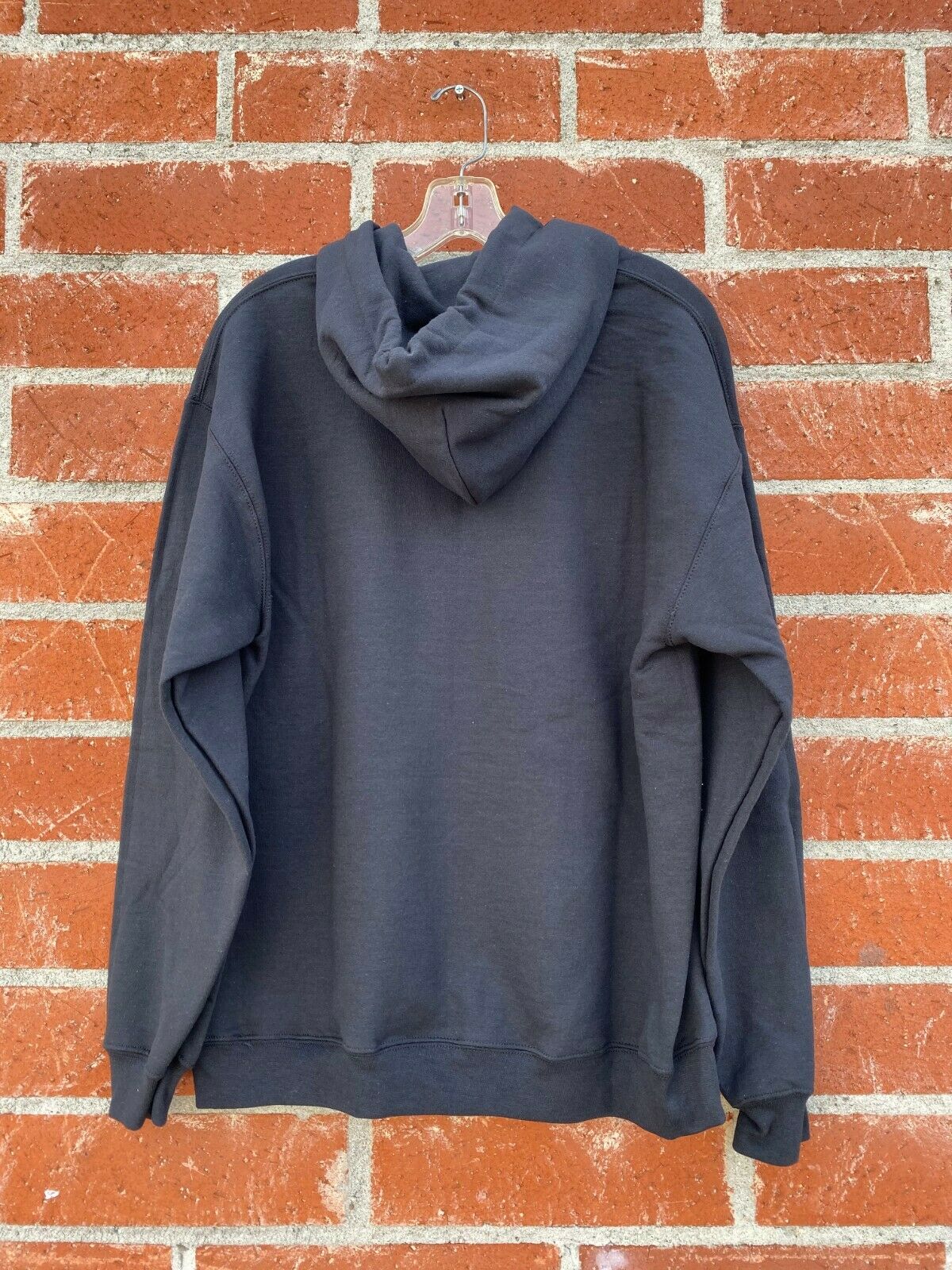 Hooded Zip Sweatshirt with Logo - Black - basicsclothing