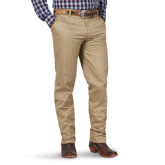 Wrangler® Men's Western Casuals Flat Front Pants - Khaki