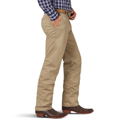 Wrangler® Men's Western Casuals Flat Front Pants - Khaki