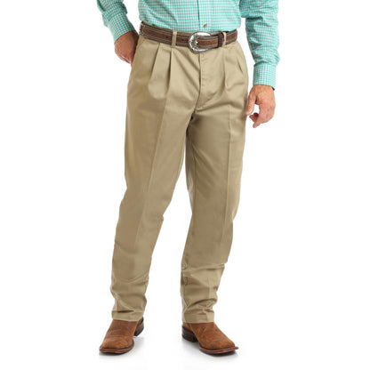 Wrangler® Men's Western Casuals Pleated Front Pants - Khaki