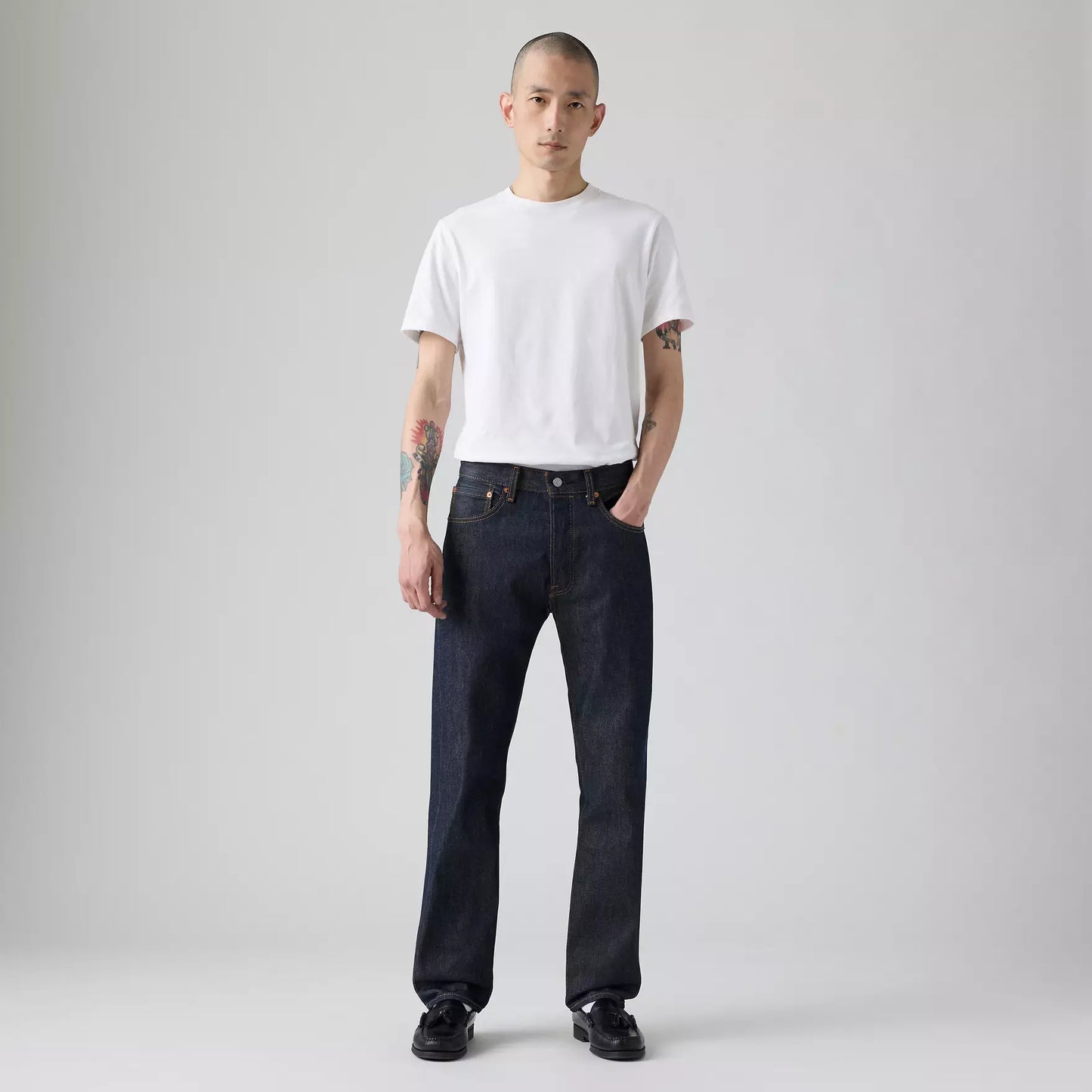 Levi's 501 Original Shrink-To-Fit Men's Jeans, Rigid - Dark Wash - Non Stretch, 31W x 31L - Clearance