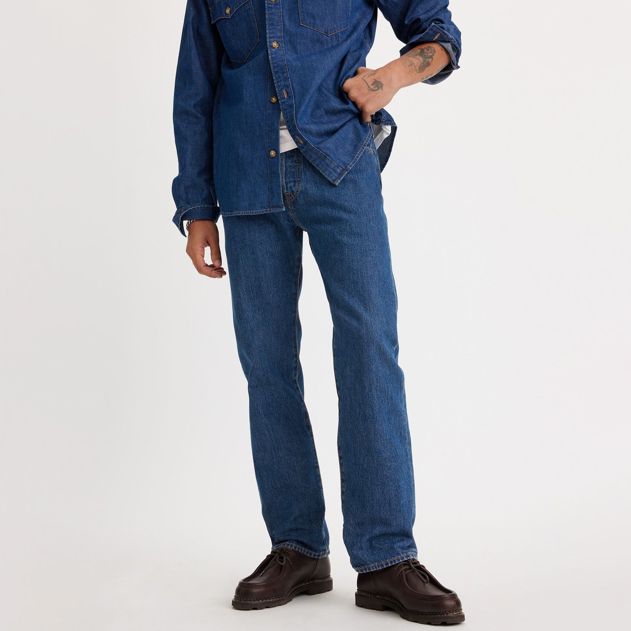 501® Original Fit Men's Jeans - Dark Stonewash - 00501-0194