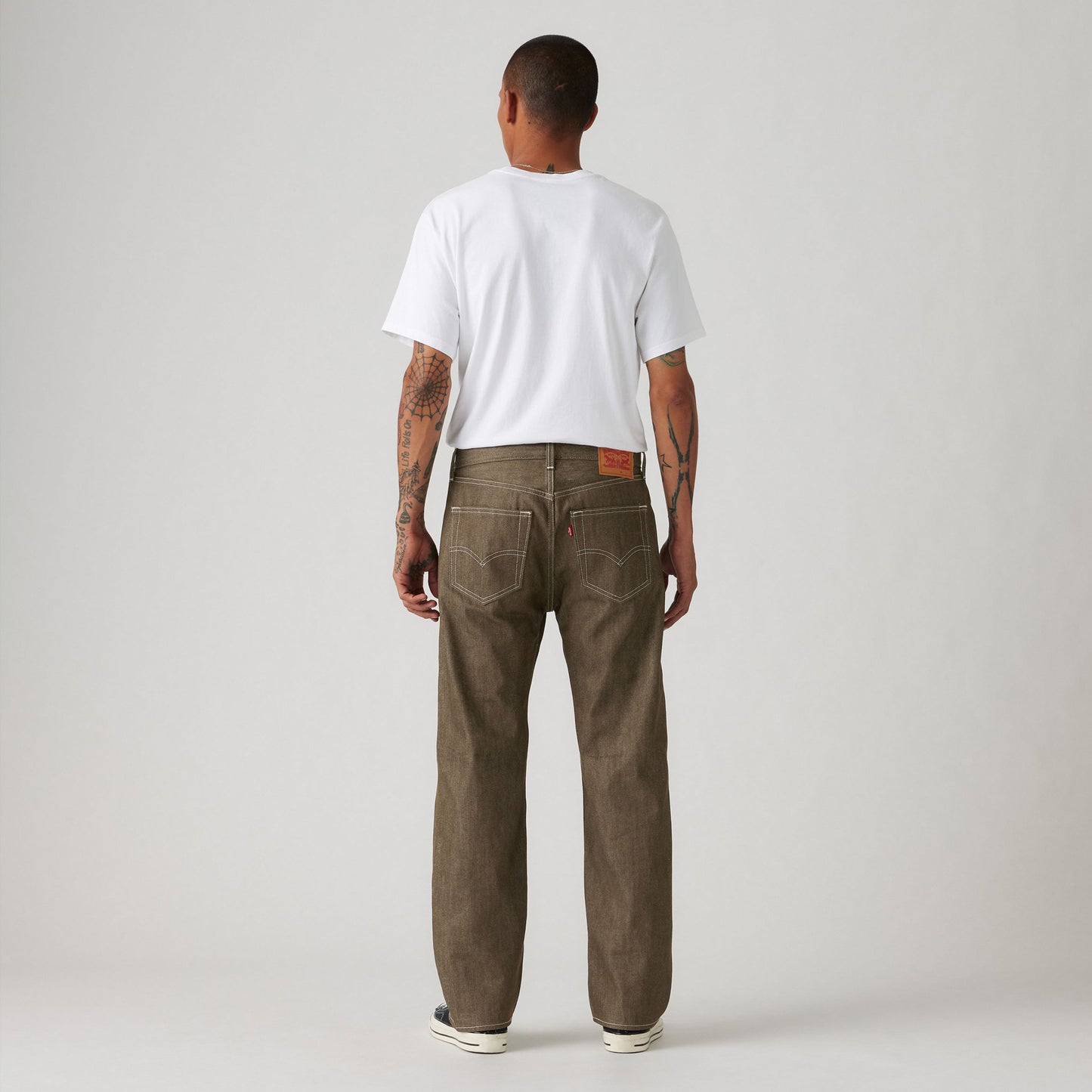 501® Original Men's Jeans - Dark Brown Rigid - Shrink-To-Fit