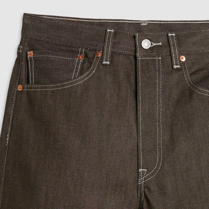 501® Original Men's Jeans - Dark Brown Rigid - Shrink-To-Fit