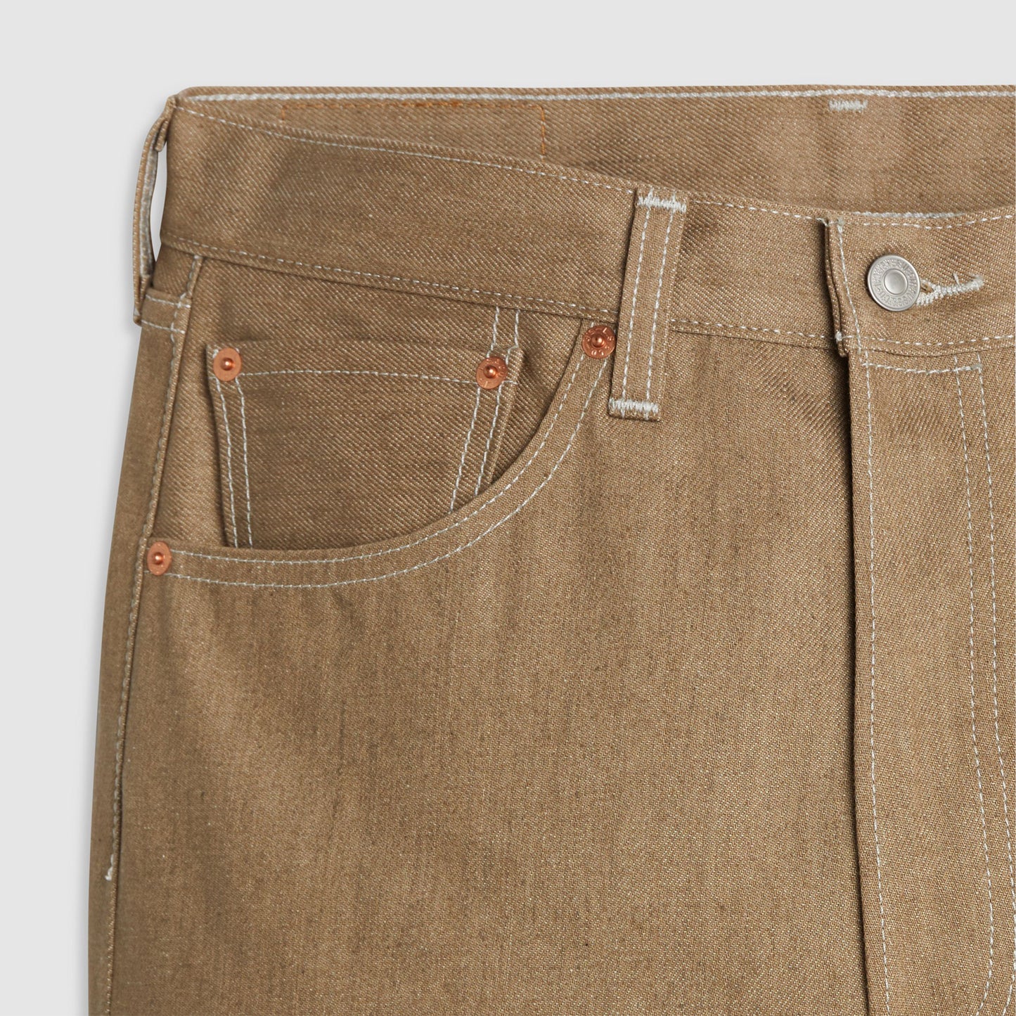501® Original Men's Jeans - Beige Rigid - Shrink-To-Fit