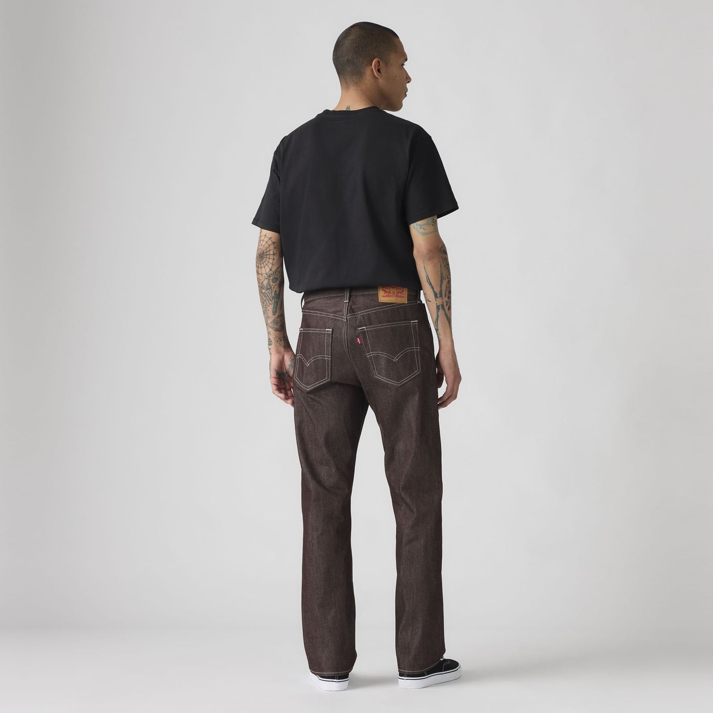 501® Original Men's Jeans - Burgundy Rigid - Shrink-To-Fit - 3727