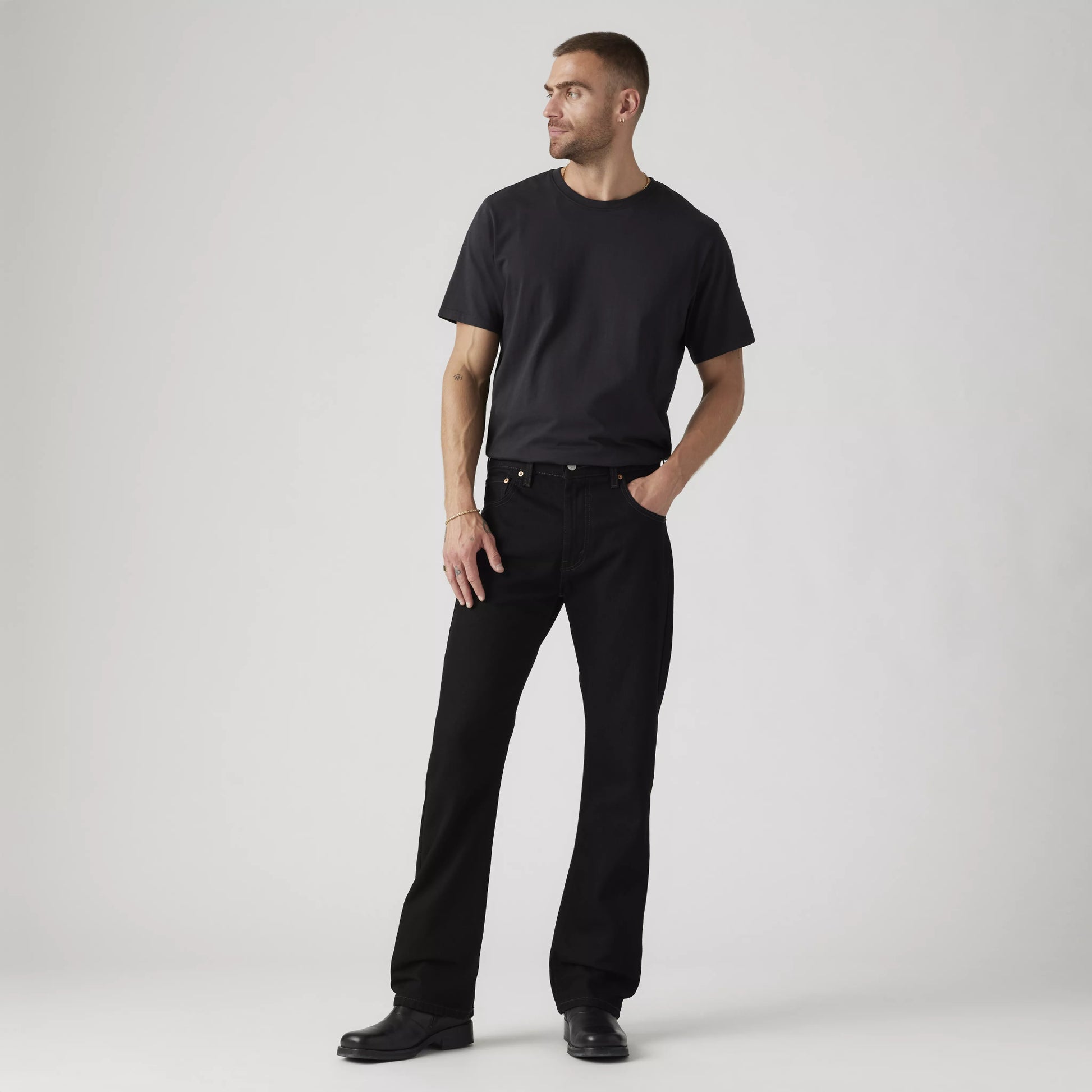 517™ Bootcut Men's Jeans - Black - (00517-0260) - Basics Clothing Store