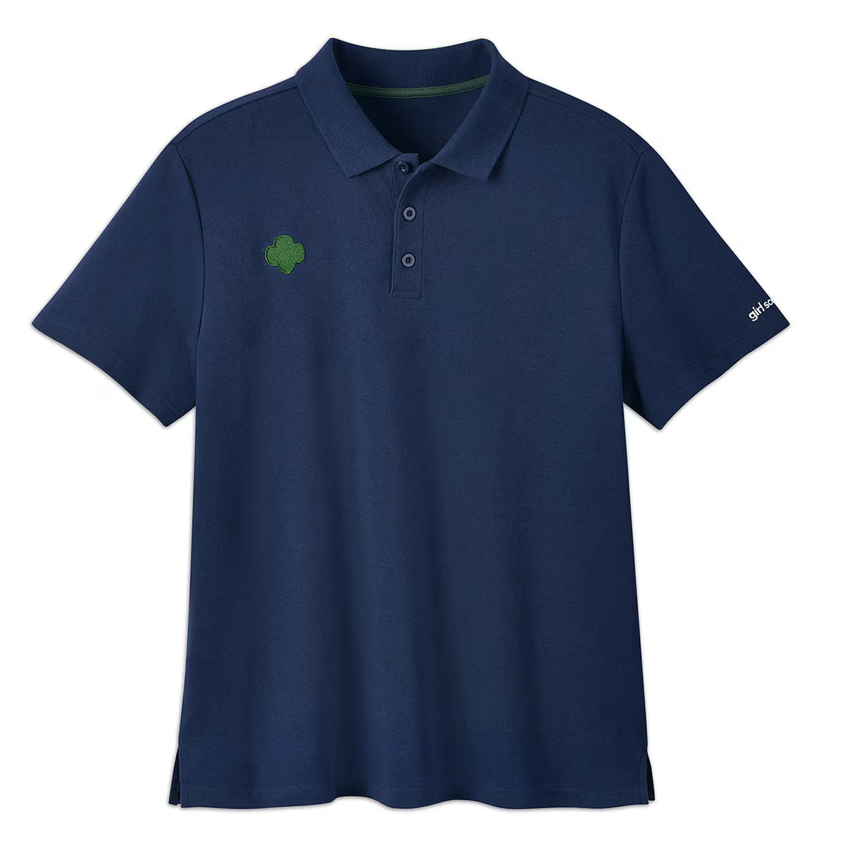 Girl Scout Navy Trefoil Polo Shirt — Adult